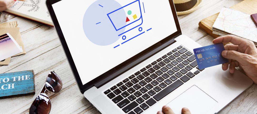Showing Cart Trolley Shopping Online Sign Graphic