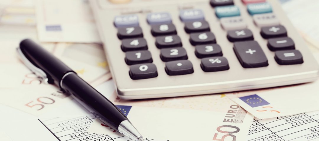 Finance. Accounting documents on the table